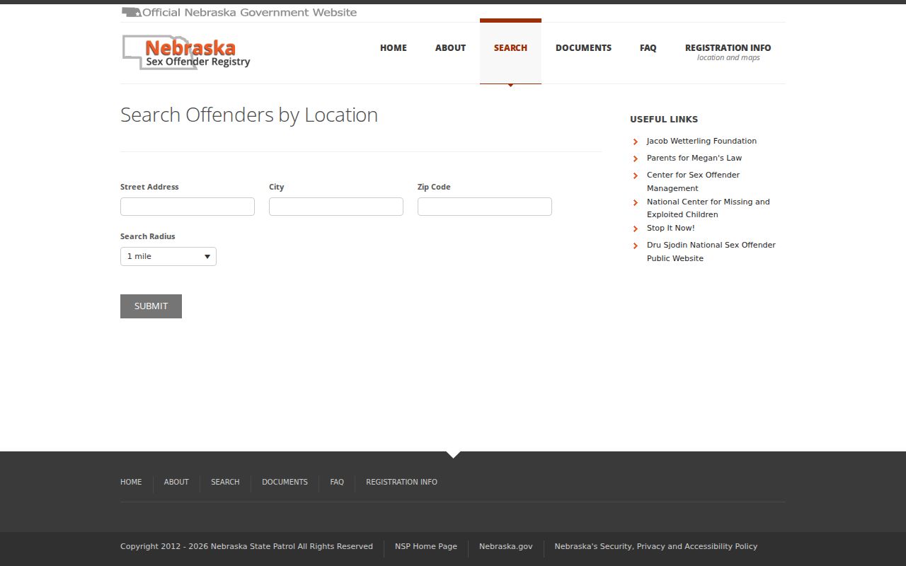 Boone County sex offender address radius lookup